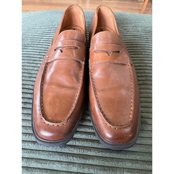 Clarks Collection Mens Loafers Leather Brown‎ Dress Shoes Slip On Size US 9.5 main image 4